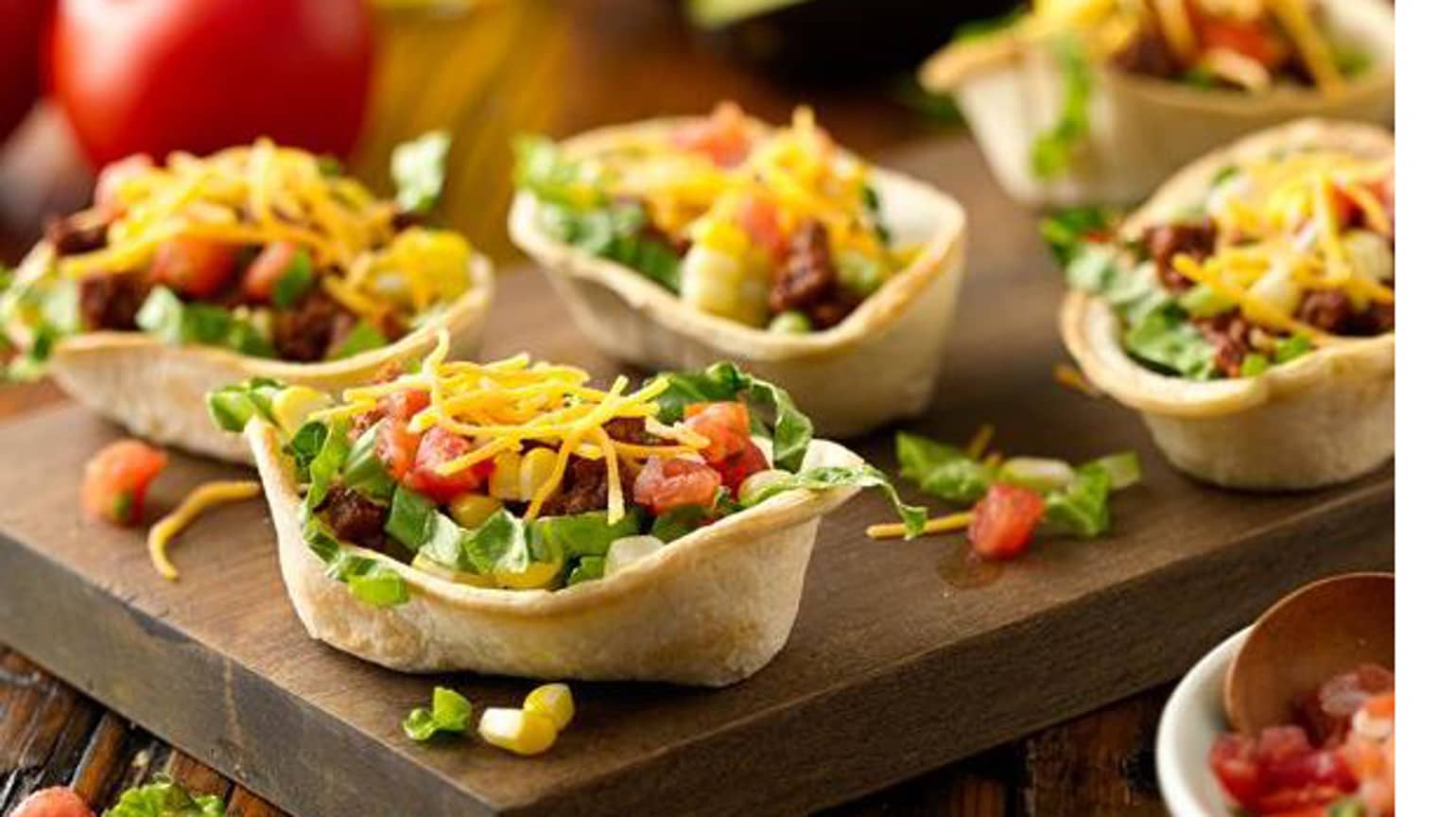 Mini tacos à la salade